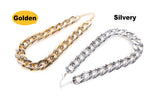 Plastic Punk Gold Small Dog Chain Teddy French Bulldog Necklace Silvery/Golden Pet Accessories Dogs Collar