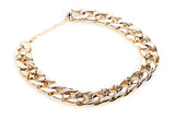 Plastic Punk Gold Small Dog Chain Teddy French Bulldog Necklace Silvery/Golden Pet Accessories Dogs Collar
