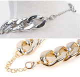 Plastic Punk Gold Small Dog Chain Teddy French Bulldog Necklace Silvery/Golden Pet Accessories Dogs Collar