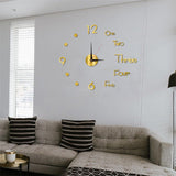 3D Wall Clock Luminous Frameless Wall Clocks DIY Digital Clock Wall Stickers Silent Clock for Home Living Room Office Wall Decor