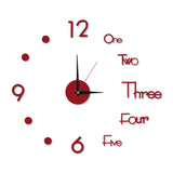 3D Wall Clock Luminous Frameless Wall Clocks DIY Digital Clock Wall Stickers Silent Clock for Home Living Room Office Wall Decor