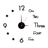 3D Wall Clock Luminous Frameless Wall Clocks DIY Digital Clock Wall Stickers Silent Clock for Home Living Room Office Wall Decor