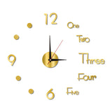 3D Wall Clock Luminous Frameless Wall Clocks DIY Digital Clock Wall Stickers Silent Clock for Home Living Room Office Wall Decor