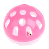 1pc 3.8cmPet Parrot Toy Colorful Hollow Rolling Bell Ball Bird Toy Parakeet Cockatiel Parrot Chew Cage Fun Toys Color Random