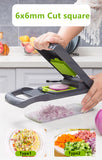 Multifunctional Vegetable Cutter Fruit Slicer Grater Shredders Drain Basket Slicers 8 In 1 Gadgets Kitchen Accessories