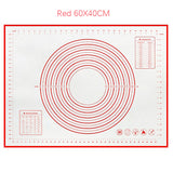 Thick Silicone Dough Pad Mat Kneading Non-Stick Scale Kitchen Bake Tool Cake Board Large Soft High Temperature Rolling Dough Pad