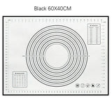 Thick Silicone Dough Pad Mat Kneading Non-Stick Scale Kitchen Bake Tool Cake Board Large Soft High Temperature Rolling Dough Pad