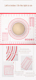 Thick Silicone Dough Pad Mat Kneading Non-Stick Scale Kitchen Bake Tool Cake Board Large Soft High Temperature Rolling Dough Pad