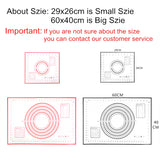Thick Silicone Dough Pad Mat Kneading Non-Stick Scale Kitchen Bake Tool Cake Board Large Soft High Temperature Rolling Dough Pad