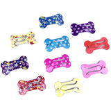 10Pcs Pet Hairpin Puppy Mini Dog Bone Hair Clips Pet Hair Grooming Clips Dog Hair Accessories Random color