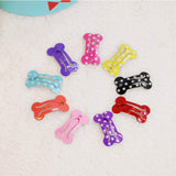 10Pcs Pet Hairpin Puppy Mini Dog Bone Hair Clips Pet Hair Grooming Clips Dog Hair Accessories Random color
