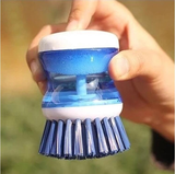 Kitchen 2 In 1 Handle Cleaing Brushes with Removable Brush Sponge Dispenser Wash Pot Brush Pot Dish Brush With Soap Dispensers