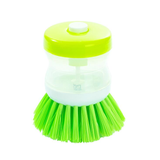 Kitchen 2 In 1 Handle Cleaing Brushes with Removable Brush Sponge Dispenser Wash Pot Brush Pot Dish Brush With Soap Dispensers