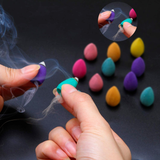 50pcs Mixed Burner Incense 28x15mm Backflow Incense Buddha Rose Mint Natural Sandalwood Tea Cone Incense for Burner Anti-odour