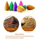 50pcs Mixed Burner Incense 28x15mm Backflow Incense Buddha Rose Mint Natural Sandalwood Tea Cone Incense for Burner Anti-odour