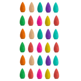 50pcs Mixed Burner Incense 28x15mm Backflow Incense Buddha Rose Mint Natural Sandalwood Tea Cone Incense for Burner Anti-odour