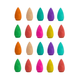 50pcs Mixed Burner Incense 28x15mm Backflow Incense Buddha Rose Mint Natural Sandalwood Tea Cone Incense for Burner Anti-odour