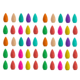 50pcs Mixed Burner Incense 28x15mm Backflow Incense Buddha Rose Mint Natural Sandalwood Tea Cone Incense for Burner Anti-odour
