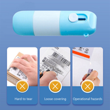 1pc Thermal Paper Correction Fluid with Unboxing Knife Durable Thermal Paper Data Identity Protection Fluid Thermal Paper Eraser