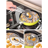 Kitchen gadgets Stainless steel fried food fishing oil scoop kitchen colander strainer drain oilfolder for Kitchen accessorie
