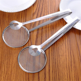 Kitchen gadgets Stainless steel fried food fishing oil scoop kitchen colander strainer drain oilfolder for Kitchen accessorie