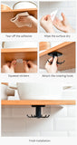 For Kitchen Organizer and Storage Kitchen Supplies Organizers Rotatable Rack Accessories Cabinet Organizer Hook Up Storage Rack