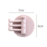 Multifunctional Bathroom Hook Without Perforation Traceless Hanger Rotating Hook Powerful 3 Branch Rotating Hook Kitchen Storage