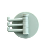 Multifunctional Bathroom Hook Without Perforation Traceless Hanger Rotating Hook Powerful 3 Branch Rotating Hook Kitchen Storage