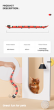 Smart Sensing Snake Cat Toys Interactive Automatic Eletronic Snake Cat Teaser USB Charging Cat Accessories for Cats Dogs Cat Toy