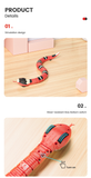 Smart Sensing Snake Cat Toys Interactive Automatic Eletronic Snake Cat Teaser USB Charging Cat Accessories for Cats Dogs Cat Toy
