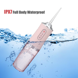 1400rpm 3 Modes Electric Oral Irrigator USB Chargeable Waterproof Dental Water Flosser 200ml Water Tank Teeth Cleaner