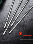 Long Handled 304 Stainless Steel Coffee Spoon Ice Cream Dessert Tea Stirring Spoon For Picnic Kitchen Accessories Bar Tools