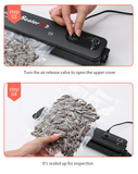 220V/110V Vacuum Sealer Packaging Machine with Free 10pcs Vacuum bags Household Black Food Vacuum Sealer
