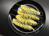 3 String Rotate Potato Slicer Stainless Steel Plastic Twisted Potato Slice Cutter Spiral Creative Kitchen Gadgets Vegetable Tool