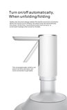 Electric Water Pump Foldable Dispenser Water Output Display USB Charging Button Control Mini Automatic Water Pump
