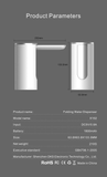 Electric Water Pump Foldable Dispenser Water Output Display USB Charging Button Control Mini Automatic Water Pump