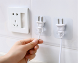 10Pcs Power Plug Socket Hooks Racks Plug Holders Hangers Office Home Kitchen Wall Decor Multi-Purpose Hooks