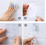 10Pcs Power Plug Socket Hooks Racks Plug Holders Hangers Office Home Kitchen Wall Decor Multi-Purpose Hooks