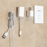 10Pcs Power Plug Socket Hooks Racks Plug Holders Hangers Office Home Kitchen Wall Decor Multi-Purpose Hooks