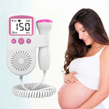 3.0MHz Doppler Fetal Heart Rate Monitor Handheld Home Pregnancy Baby Prenatal Heart Rate Detector LCD Display No Radiation