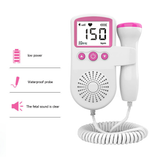 3.0MHz Doppler Fetal Heart Rate Monitor Handheld Home Pregnancy Baby Prenatal Heart Rate Detector LCD Display No Radiation
