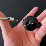 1pcs Elastic Key Chain TAD Steel Rope Burglar Tool Belt Money Retractable Key Recoil Ring Pull Chain Clip