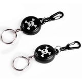 1pcs Elastic Key Chain TAD Steel Rope Burglar Tool Belt Money Retractable Key Recoil Ring Pull Chain Clip
