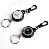 1pcs Elastic Key Chain TAD Steel Rope Burglar Tool Belt Money Retractable Key Recoil Ring Pull Chain Clip