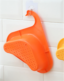 Sink Swan Drain Basket Household Punch-free Kitchen Vegetable Washing Multi-functional Pool Triangular Plastic Water Filter Rack