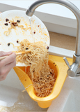 Sink Swan Drain Basket Household Punch-free Kitchen Vegetable Washing Multi-functional Pool Triangular Plastic Water Filter Rack