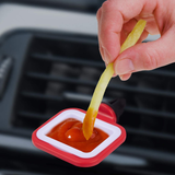 2PCS HOT Portable Universal Sauce Holders Stand Dip Clip Car Ketchup Rack Basket Dipping Sauces Car Interior Car Styling