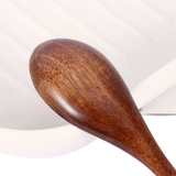 5pcs Natural Wood Spoon Bamboo Cooking Utensil Coffee Kitchen Teaspoon Tableware Accessories
