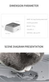 Dog Drinking Water Bowl 2L Floating Non-Wetting Mouth Cat Bowl Without Spill Drinking Water Dispenser ABS Plastic Dog Bowl