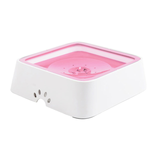 Dog Drinking Water Bowl 2L Floating Non-Wetting Mouth Cat Bowl Without Spill Drinking Water Dispenser ABS Plastic Dog Bowl